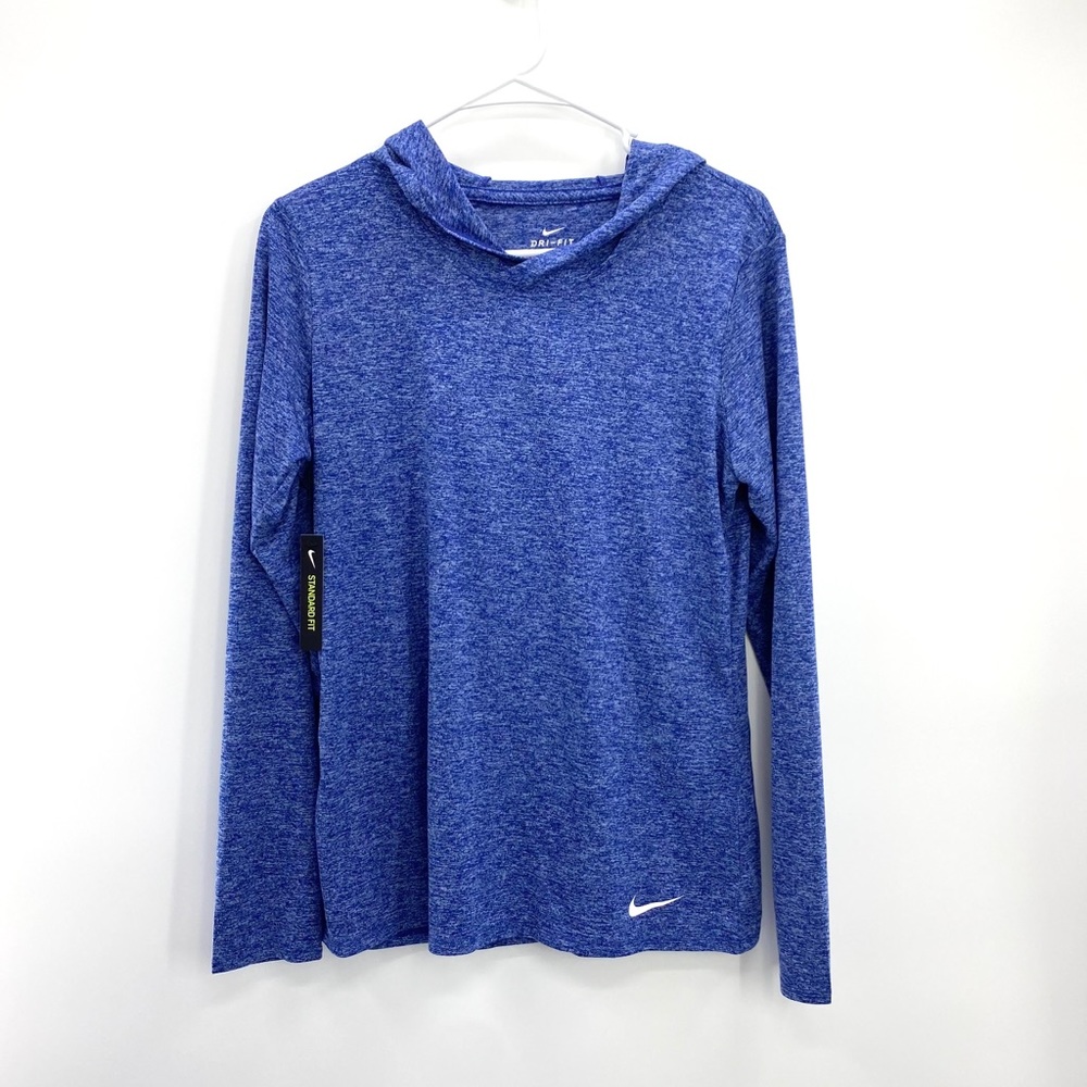 Nike Dry-Fit Legend Training “Blue Heather’ Pullover Hoodie Woman’s Size Medium